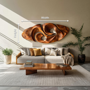 Modern Organic Sculptural Wall Art For Living Room