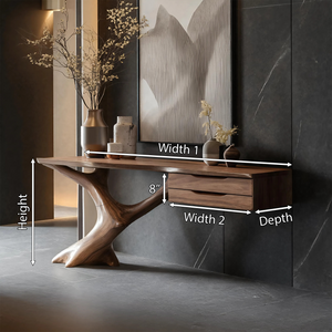 Handcrafted Wooden Console Table For Entryway Design
