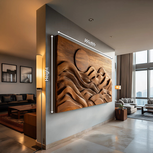 Rustic Mountain Sunrise Wall Decor For Home Interiors