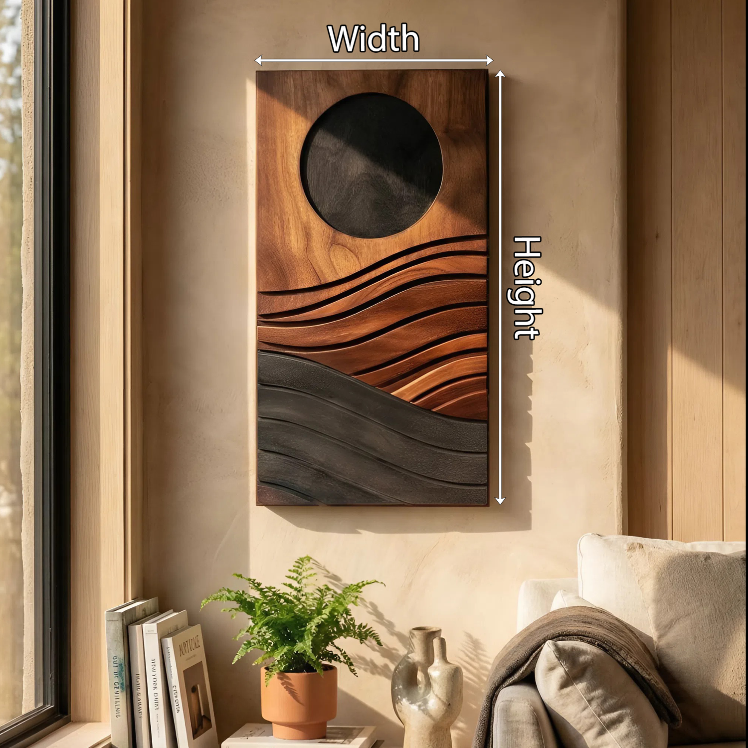 Modern Flowing Wall Sculpture For Kitchen And Dining Display