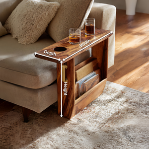 Mid Century Solid Wood Armrest For Furniture Decor