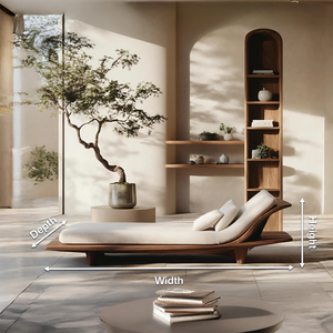 Rustic Solid Wood Garden Daybed For Bedroom Furniture Decoration