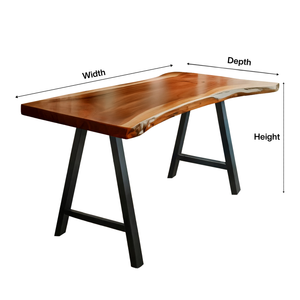Rustic Live Edge Desk For Home Office Setup