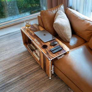 Rustic Live Edge Side Table For Warm Home Interior