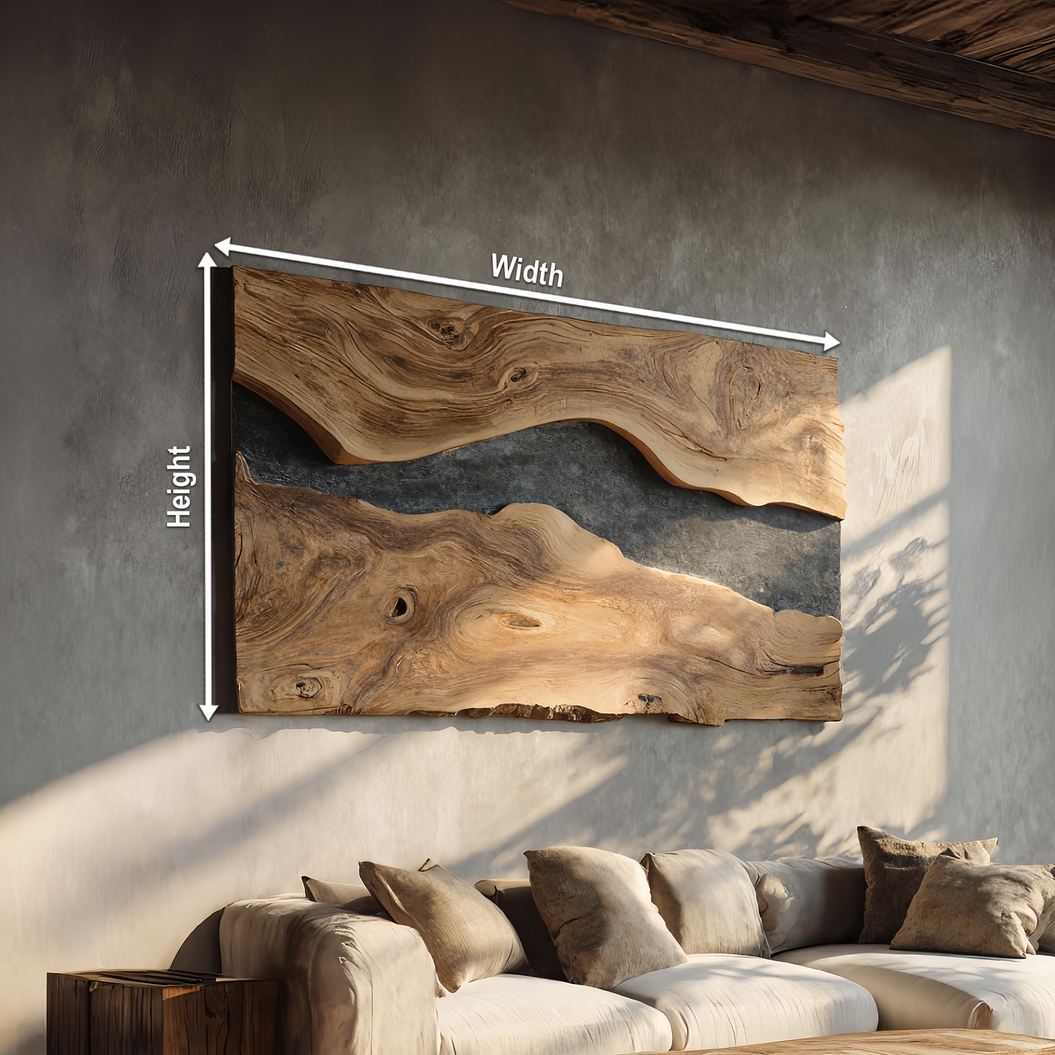 Handcrafted Modern Wooden Wall Sculpture For Home