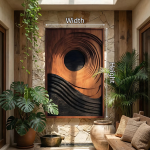 Minimalist Organic Wall Sculpture For Bathroom Decor