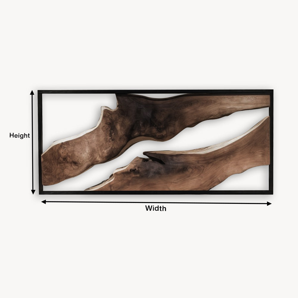 Artistic Live Edge Headboard For Bedroom Centerpiece