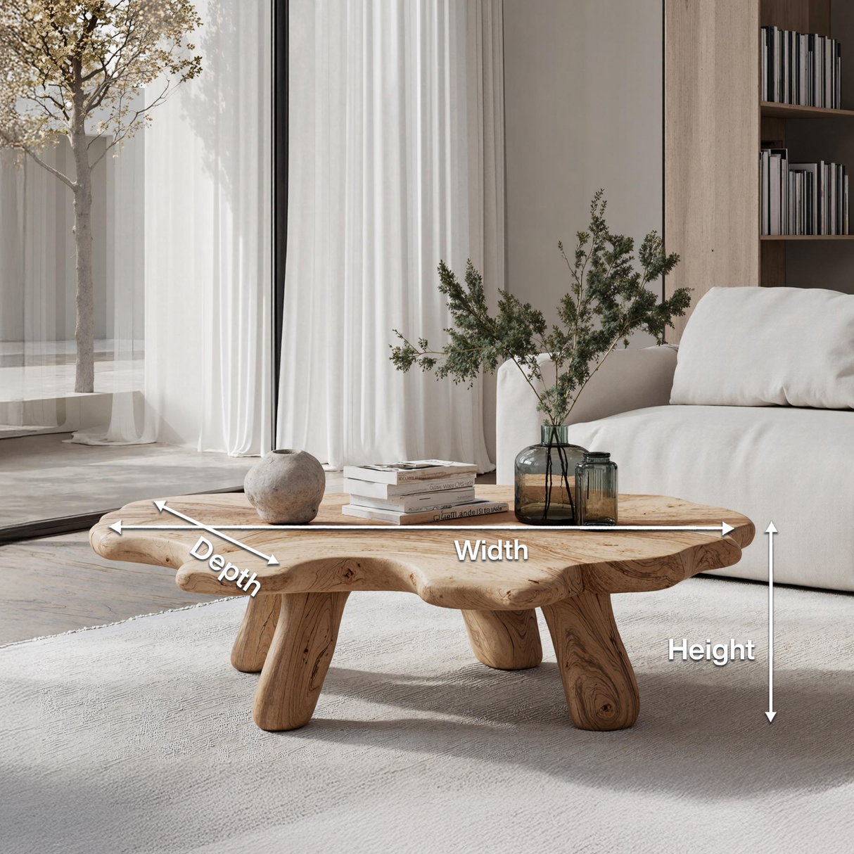 Rustic Low Table For Authentic Furniture Feel