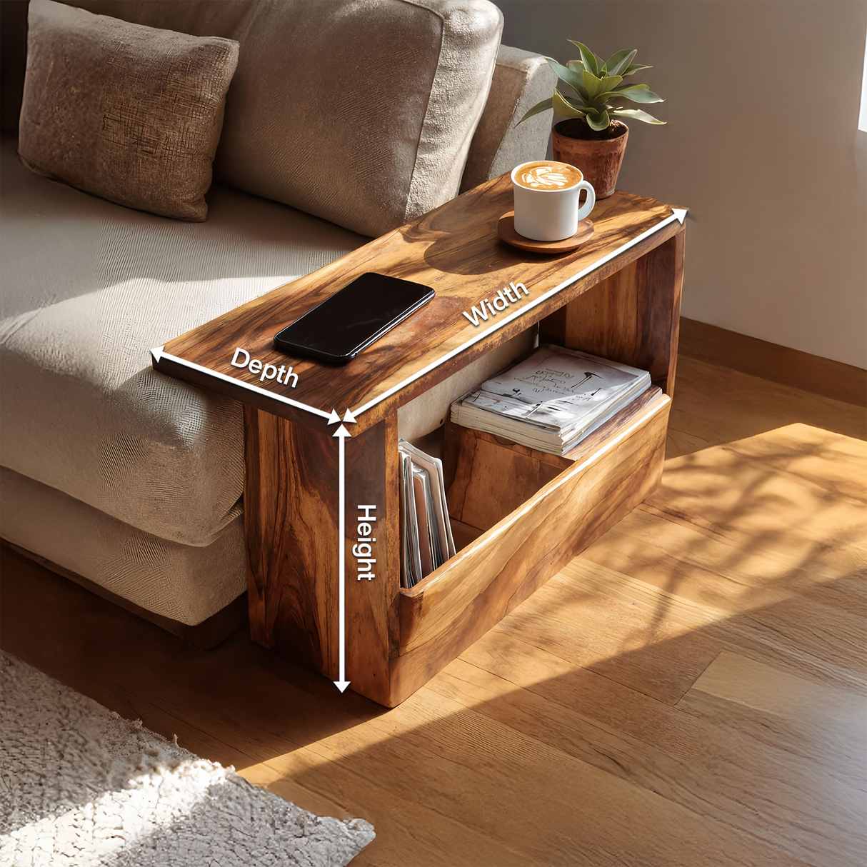 Mid Century Modern Side Table For Living Room Design