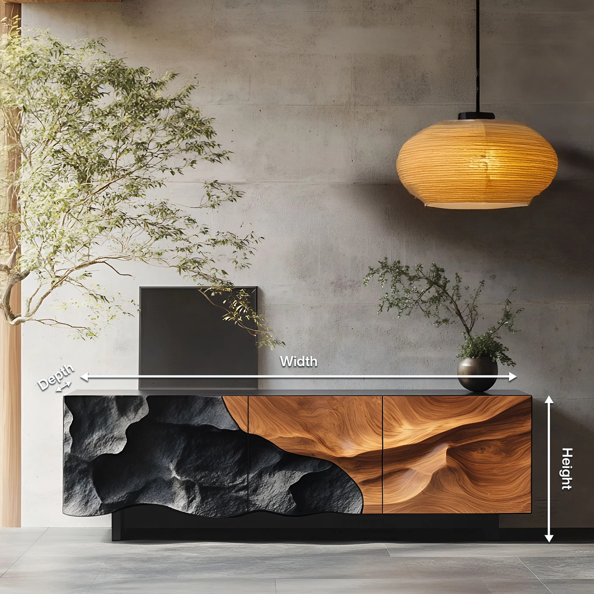 Farmhouse TV Console For Entryway Furniture Style