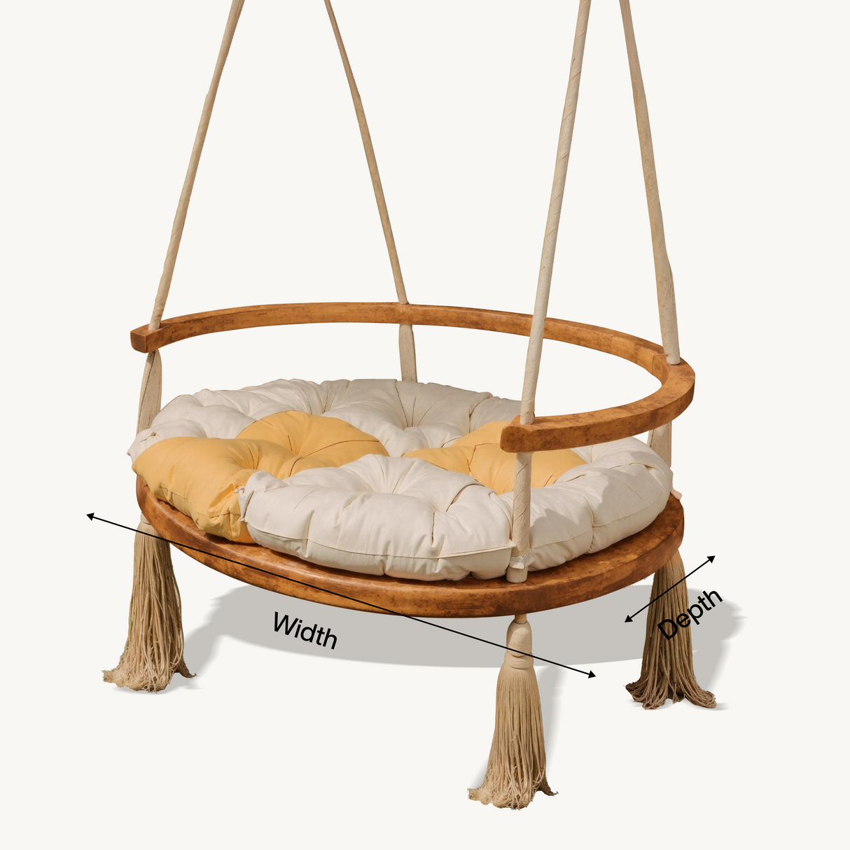 Boho Round Swing Chair For Porch Or Garden