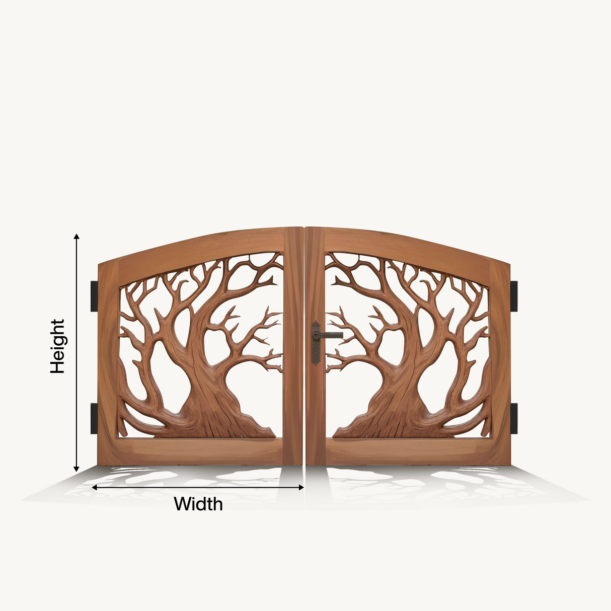 Rustic Tree Branch Gate Design For Garden Entrance