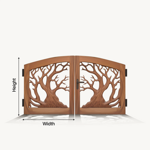 Rustic Tree Branch Gate Design For Garden Entrance