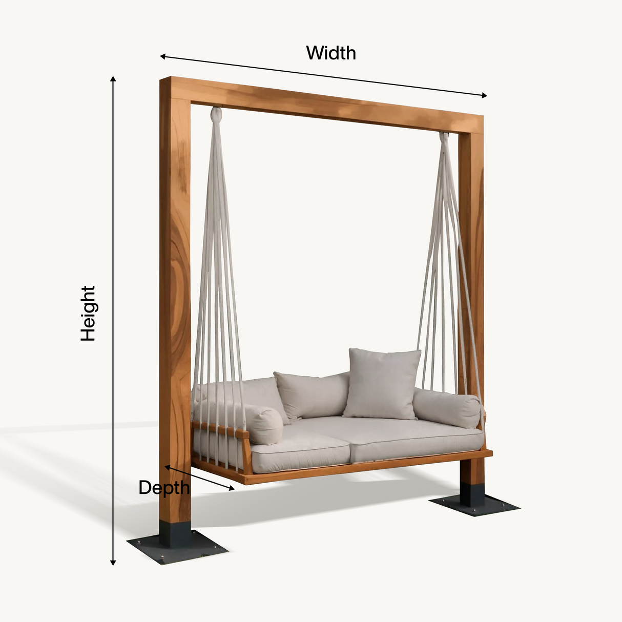 Modern Outdoor Daybed Swing For Poolside Or Garden