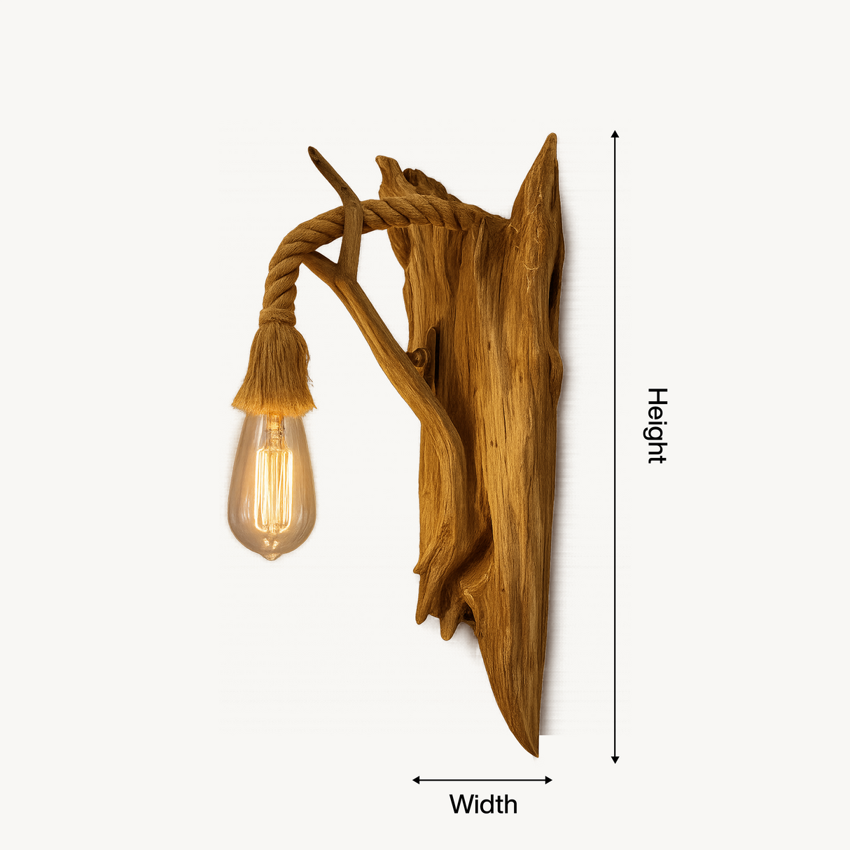 Rustic Wall Lamp For Bedroom And Hallway Lighting