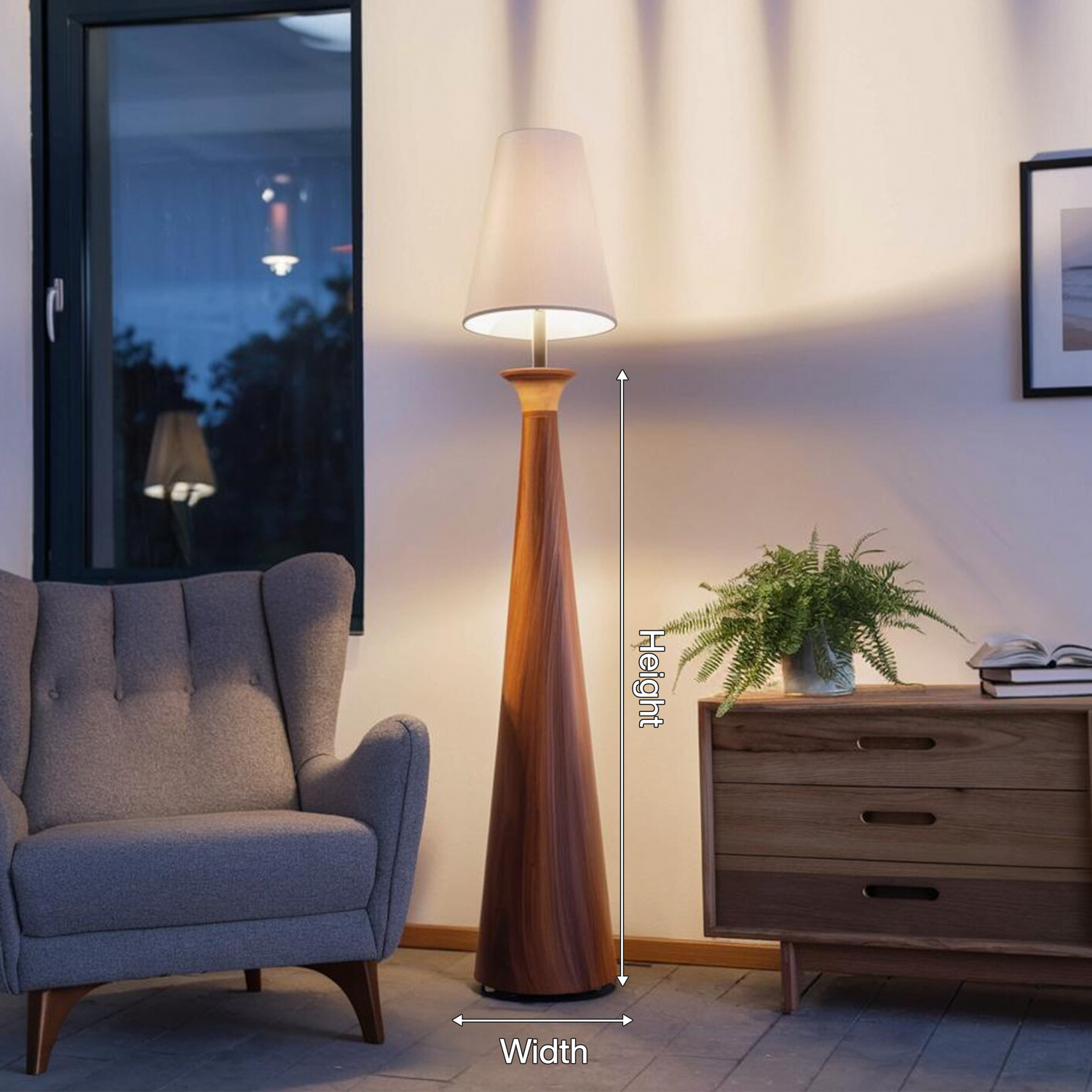 Modern Wood Table Lamps For Bedroom And Living Room