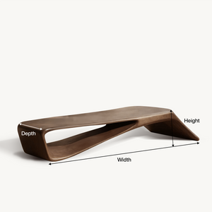 Contemporary Sculptural Bench For Entryway Hallway And Office
