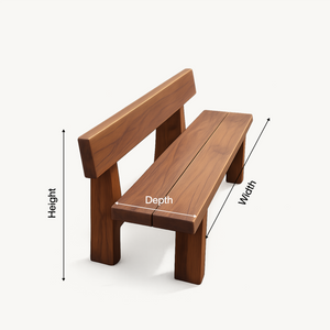 Minimalist Outdoor Garden Bench For Patio Balcony Courtyard