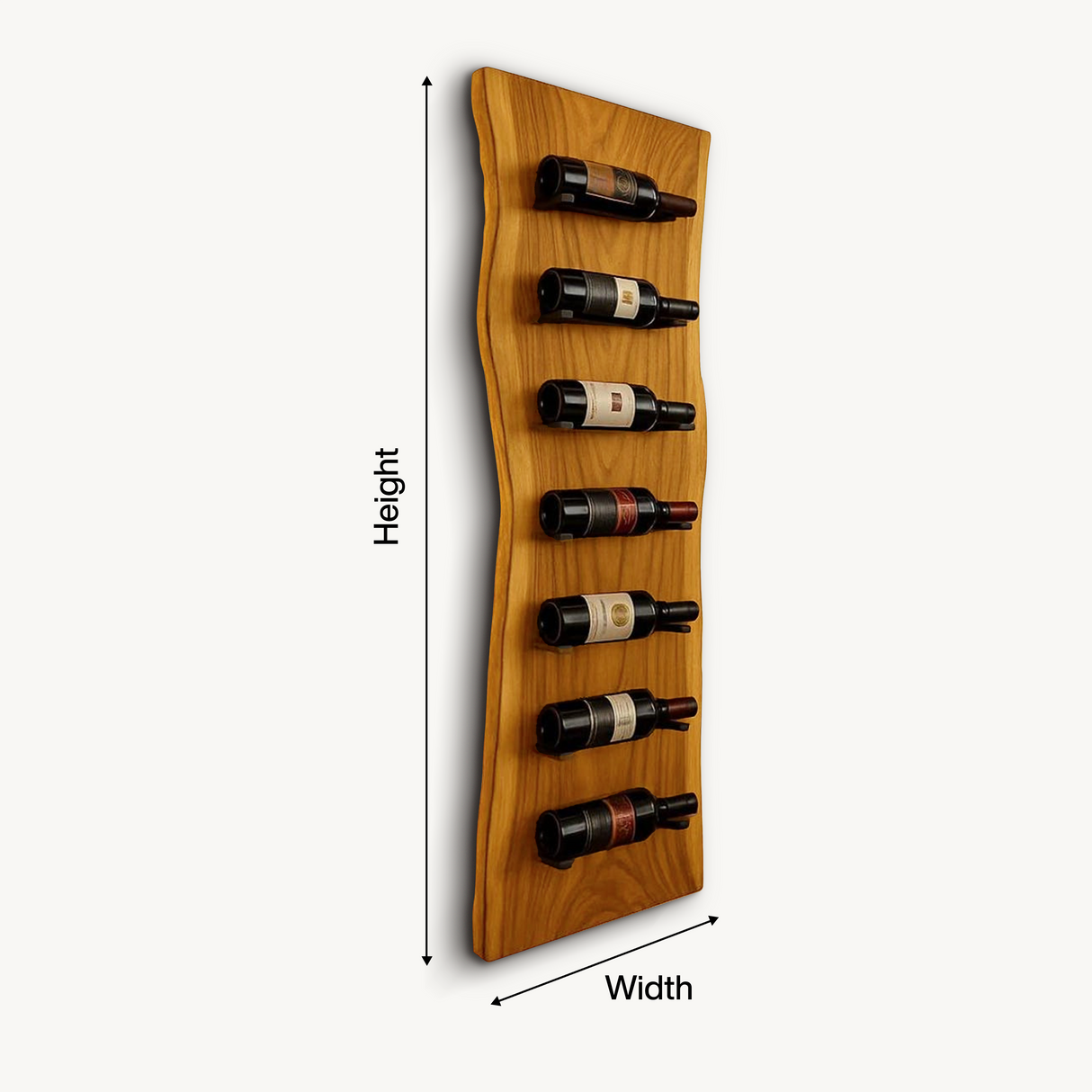 Contemporary Wall Mounted Wine Rack For Dining Room