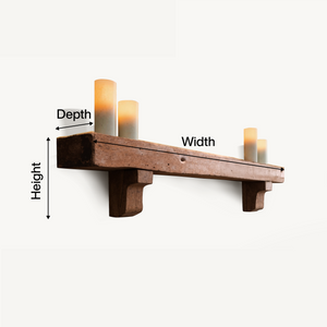 Rustic Fireplace Mantel Shelf For Cozy Cabin Living Room