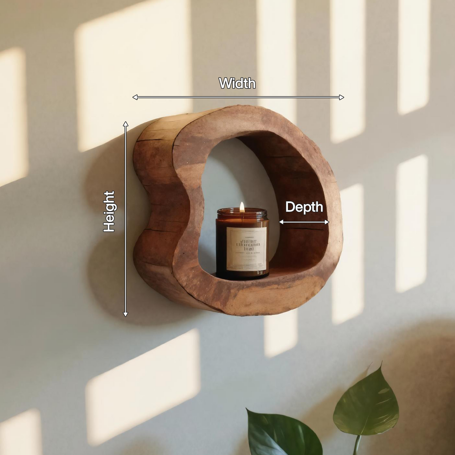 Sculptural Wall Shelf Set For Living Room Or Hallway