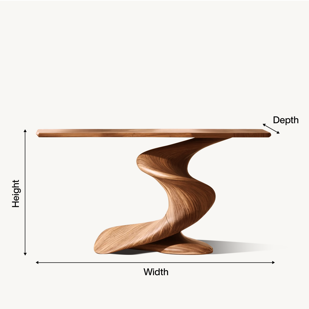 Handcrafted Wood Console Table Furniture Decor