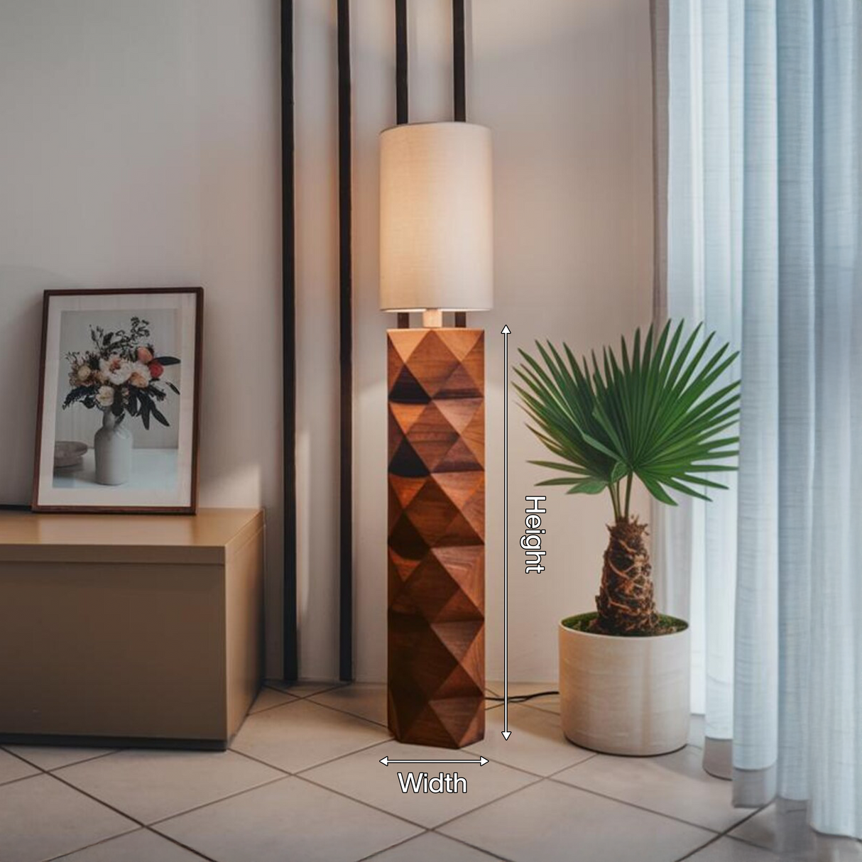 Contemporary Sculptural Lamp Pair For Bedroom And Office