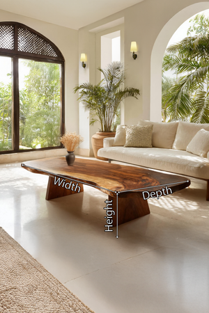 Mid Century Solid Wood Coffee Table For Living Roomdecor And Style