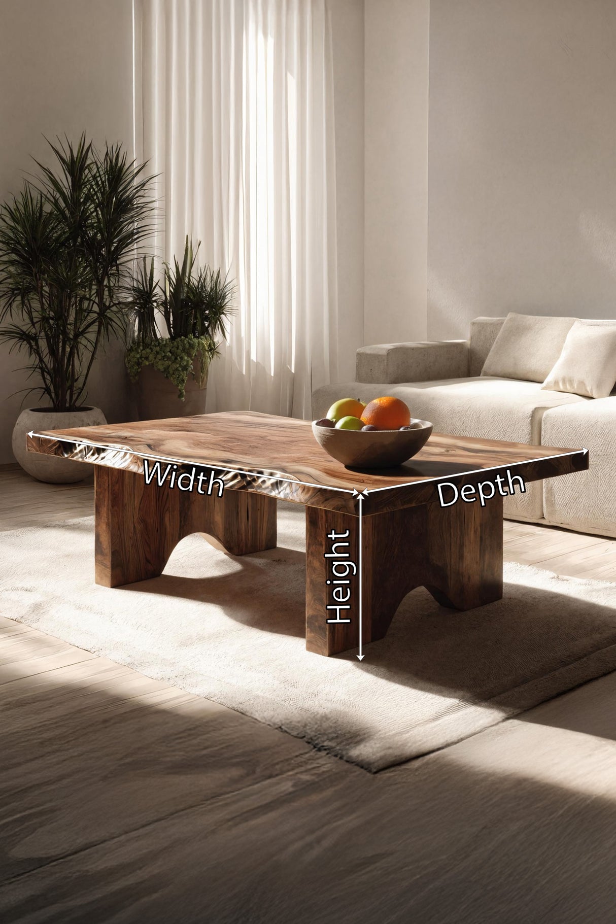 Modern Irregular Abstract Coffee Table For Entryway Decor