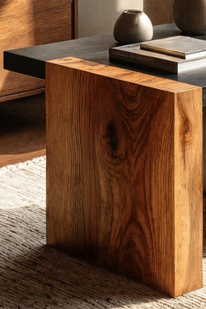 Handcrafted Live Edge Side Table For Rustic Cabin Decor