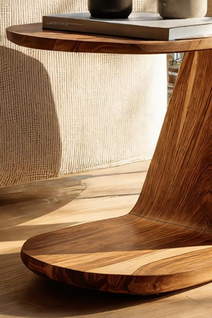 Handcrafted Live Edge Side Table For Furniture Collection