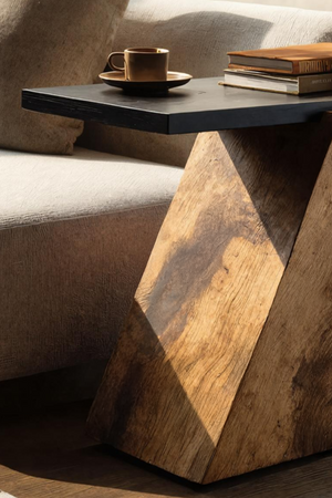Modern Wooden Side Table For Luxury Living Room Design