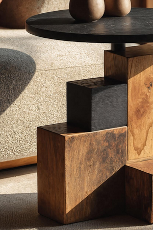 Modern Live Edge Side Table For Organic Furniture Lovers