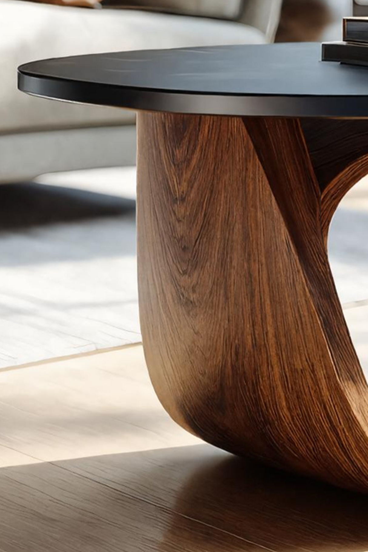 Handcrafted Solid Wood End Table For Natural Home Decor