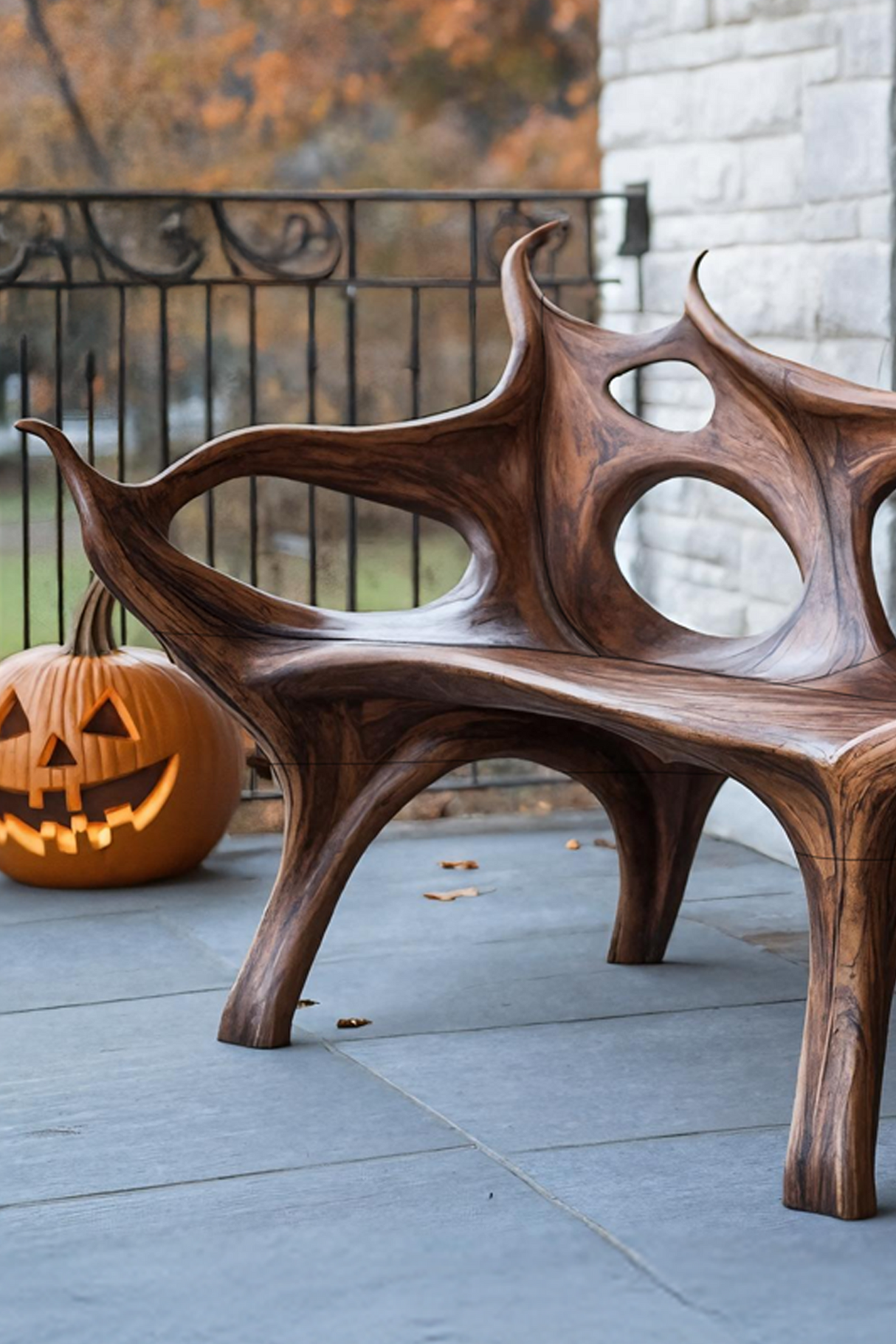 Mid Century Halloween Patio Chair For Unique Halloween Home Decor