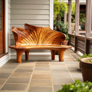 Minimalist Live Edge Entryway Bench For Modern Hallway