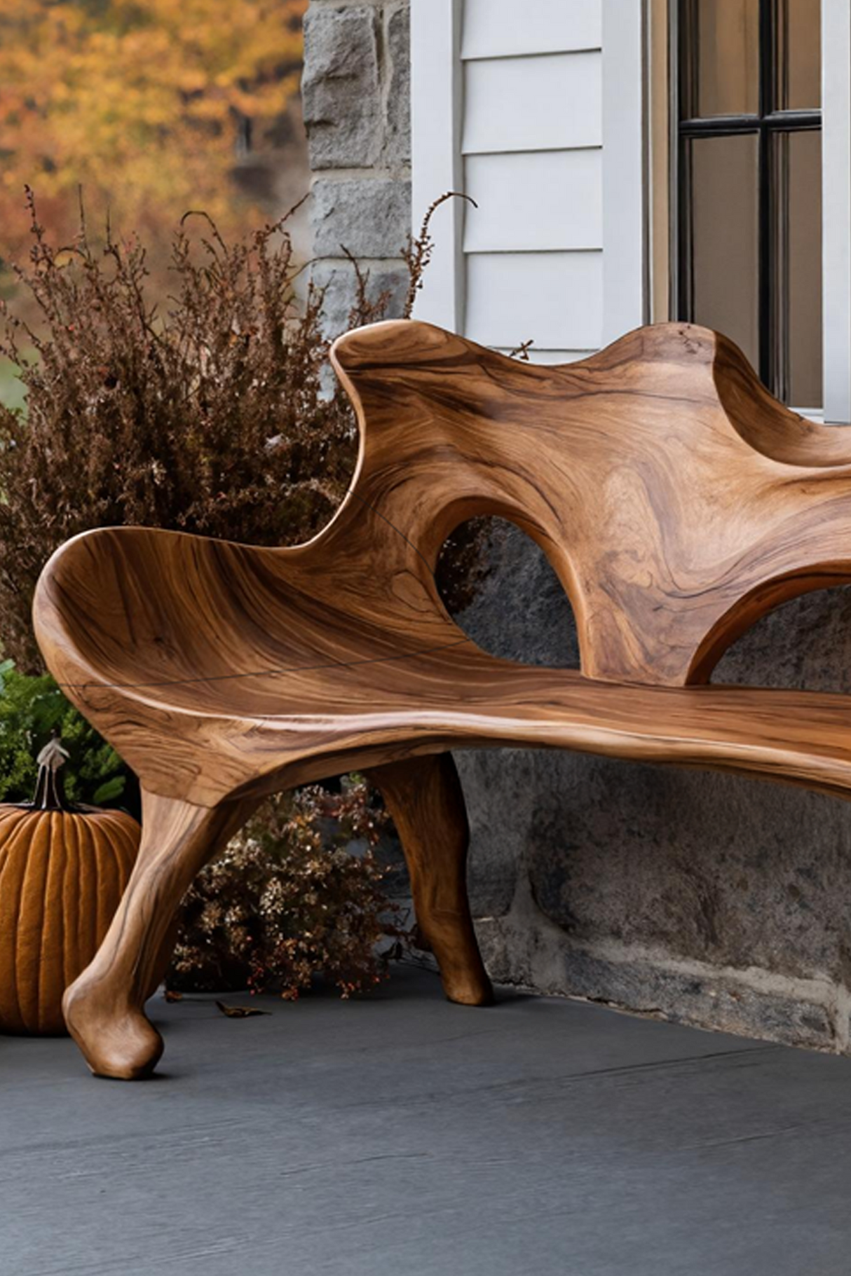 Farmhouse Wooden Bench For Living Room Rustic Furniture Decor