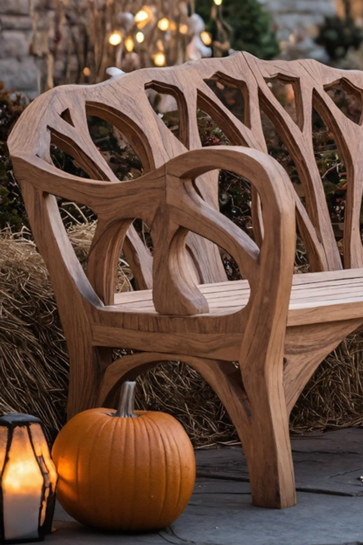 Handcrafted Halloween Patio Chair For Festive Outdoor Halloween Decor