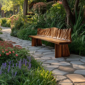 Natural Solid Wood Bench For Entryway And Living Space