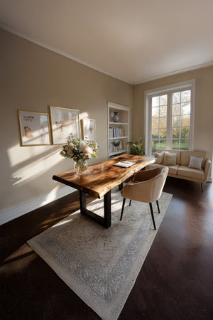 Farmhouse Solid Wood Desk For Classic Decor