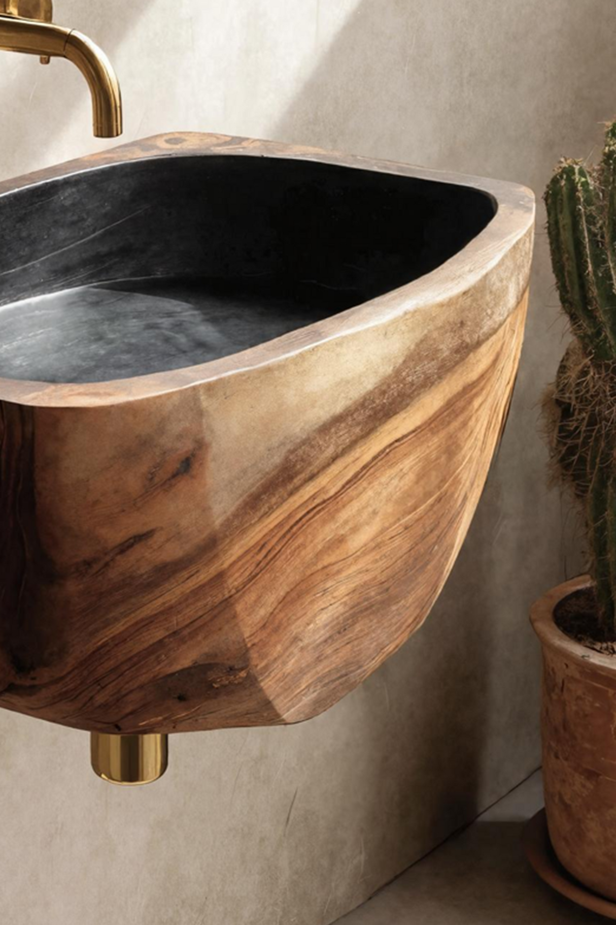 Modern Solid Wood Vanity Sink For Minimalist Bathroom Design