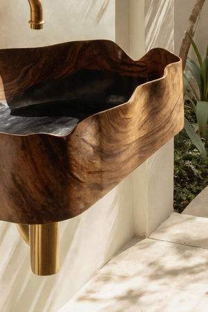 Farmhouse Solid Wood Vanity Sink For Bathroom Furniture Design