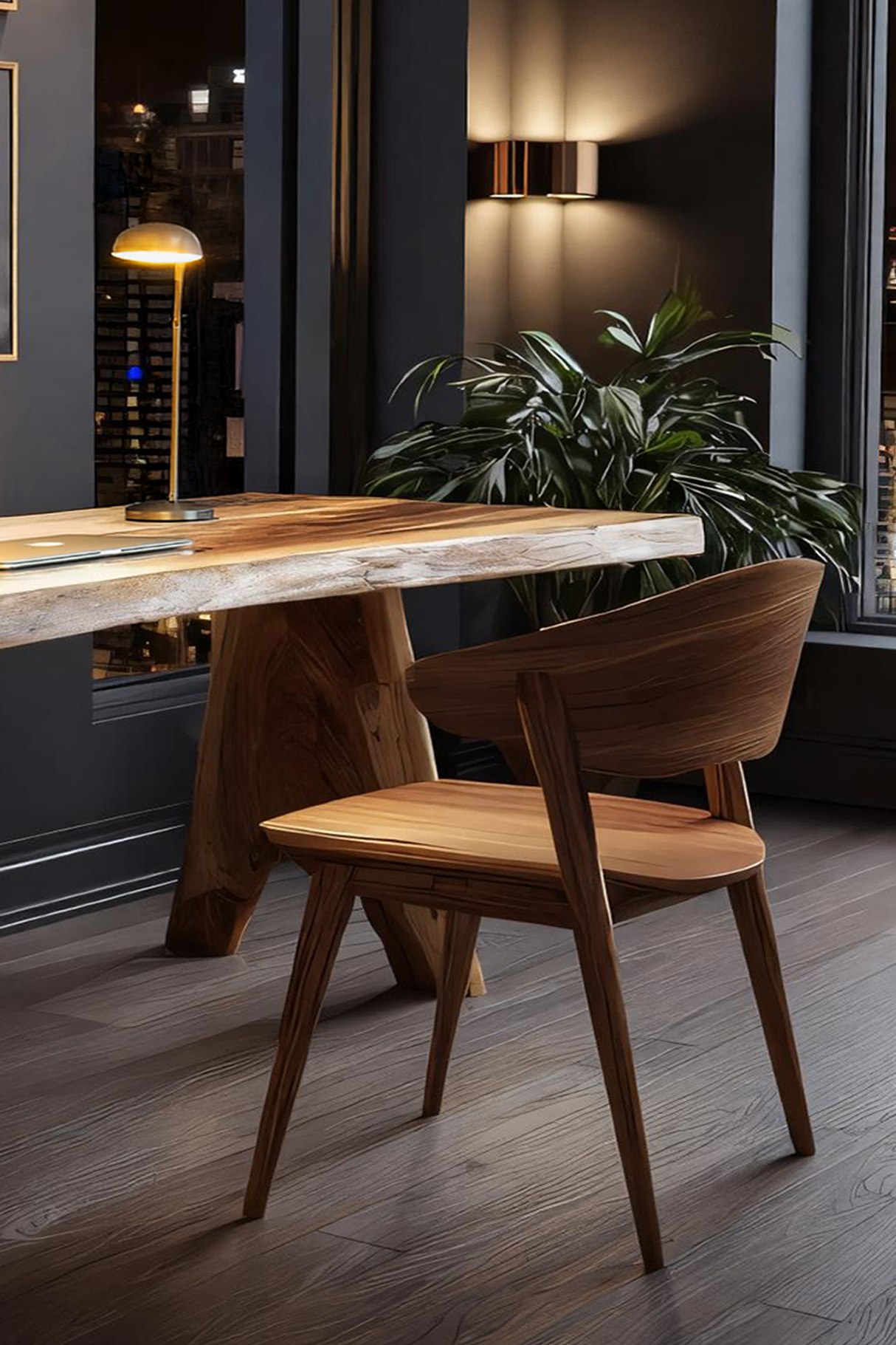 Modern Wooden Desk For Home Study And Creative Space