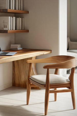 Handcrafted Solid Wood Desk For Reading And Work Area