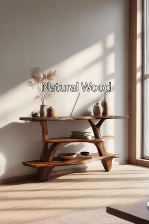 Modern Live Edge Entryway Table For Bedroom Furniture Decoration