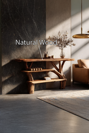 Farmhouse Solid Wood Console Table For Living Room Furniture Decor