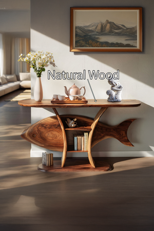 Mid Century Solid Wood Console Table For Furniture Decor Style