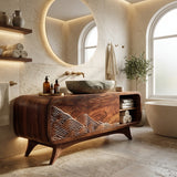 Contemporary Wooden Bathroom Vanity For Bathroom Decor