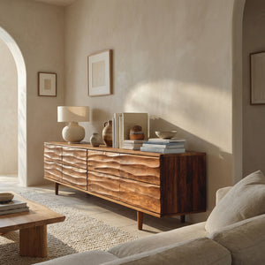 Luxury Sculpted Sideboard For Living Room