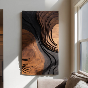 Mid Century Organic Wall Sculpture For Entry Space Decor
